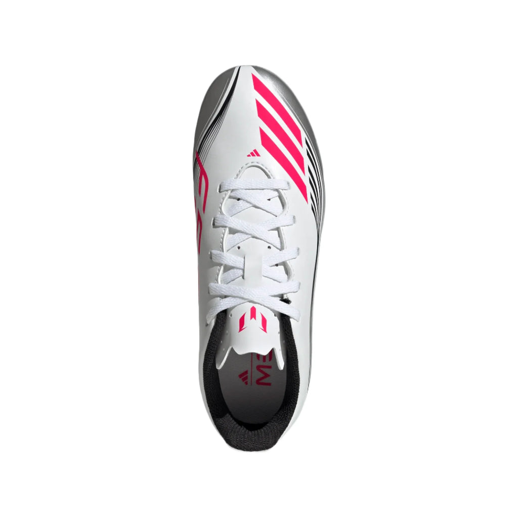 Adidas JR Messi F50 Club FXG FG/MG-WHITE/lUCID RED/METALLIC product image 4, provided for visual reference and product