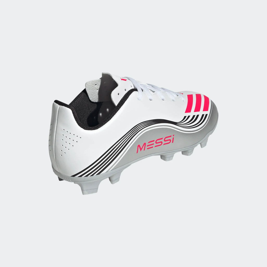 Adidas JR Messi F50 Club FXG FG/MG-WHITE/lUCID RED/METALLIC product image 5, provided for visual reference and product