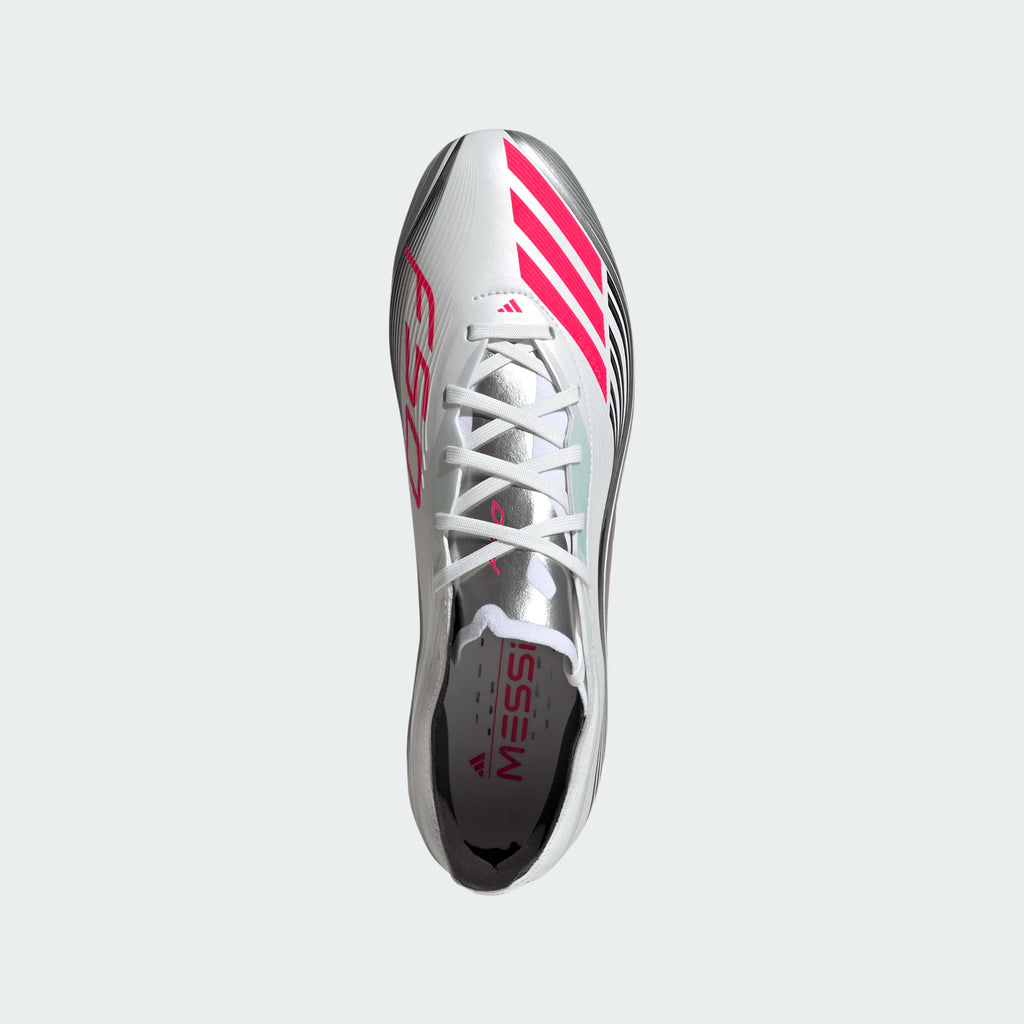 Adidas F50 Messi Pro FG/MG-Cloud White / Core Black / Gold Metallic product image 6, provided for visual reference and