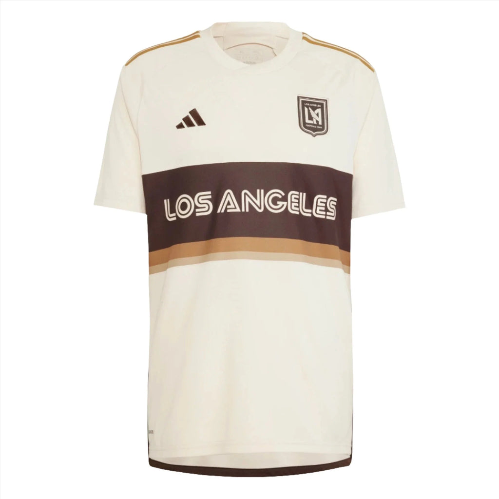 Adidas Men LAFC Archive Replica Jersey 2024 - Tan product image 1, provided for visual reference and product detail review