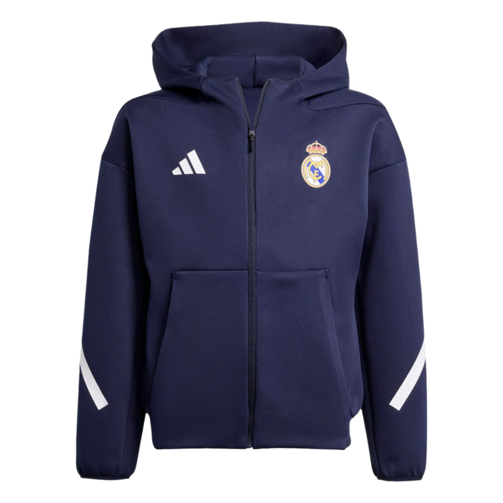 Adidas Youth Real Madrid Anthem Jacket product image 1, provided for visual reference and product detail review