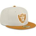 New Era Las Vegas Raiders 2-Tone Color Pack 59FIFTY Fitted Hat-Stone/Light Bronze product image 1, provided for visual