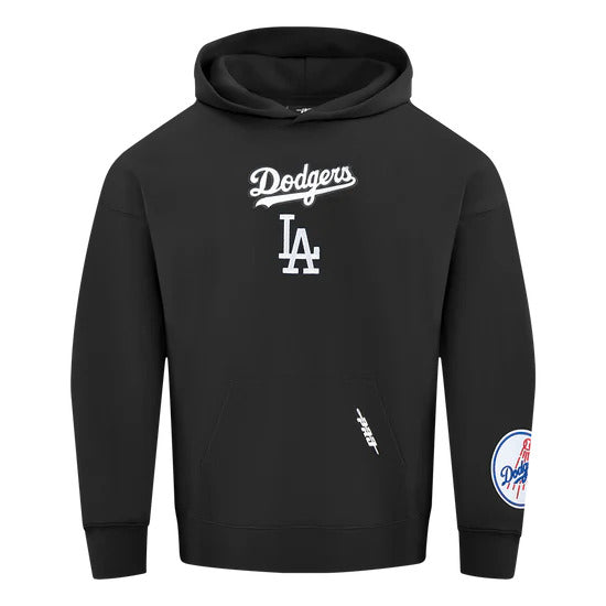 Pro Standard Men Los Angeles Dodgers Wingspan Pullover Hoodie-Black product image 2, provided for visual reference and