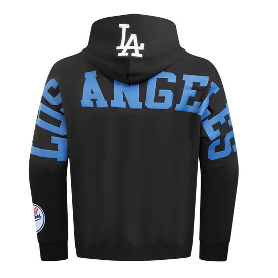 Pro Standard Men Los Angeles Dodgers Wingspan Pullover Hoodie-Black product image 1, provided for visual reference and