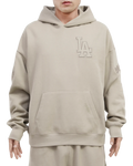 Pro Standard Los Angeles Dodgers Neutral Drop Hoodie-Taupe product image 1, provided for visual reference and product detail