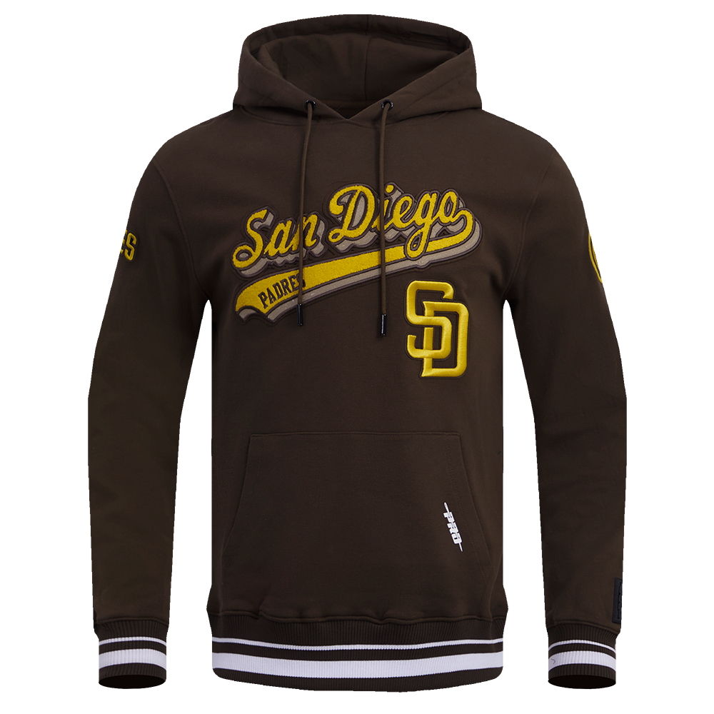 San Diego Padres Pro Standard Script Tail Rib Hoodie Brown product image 1