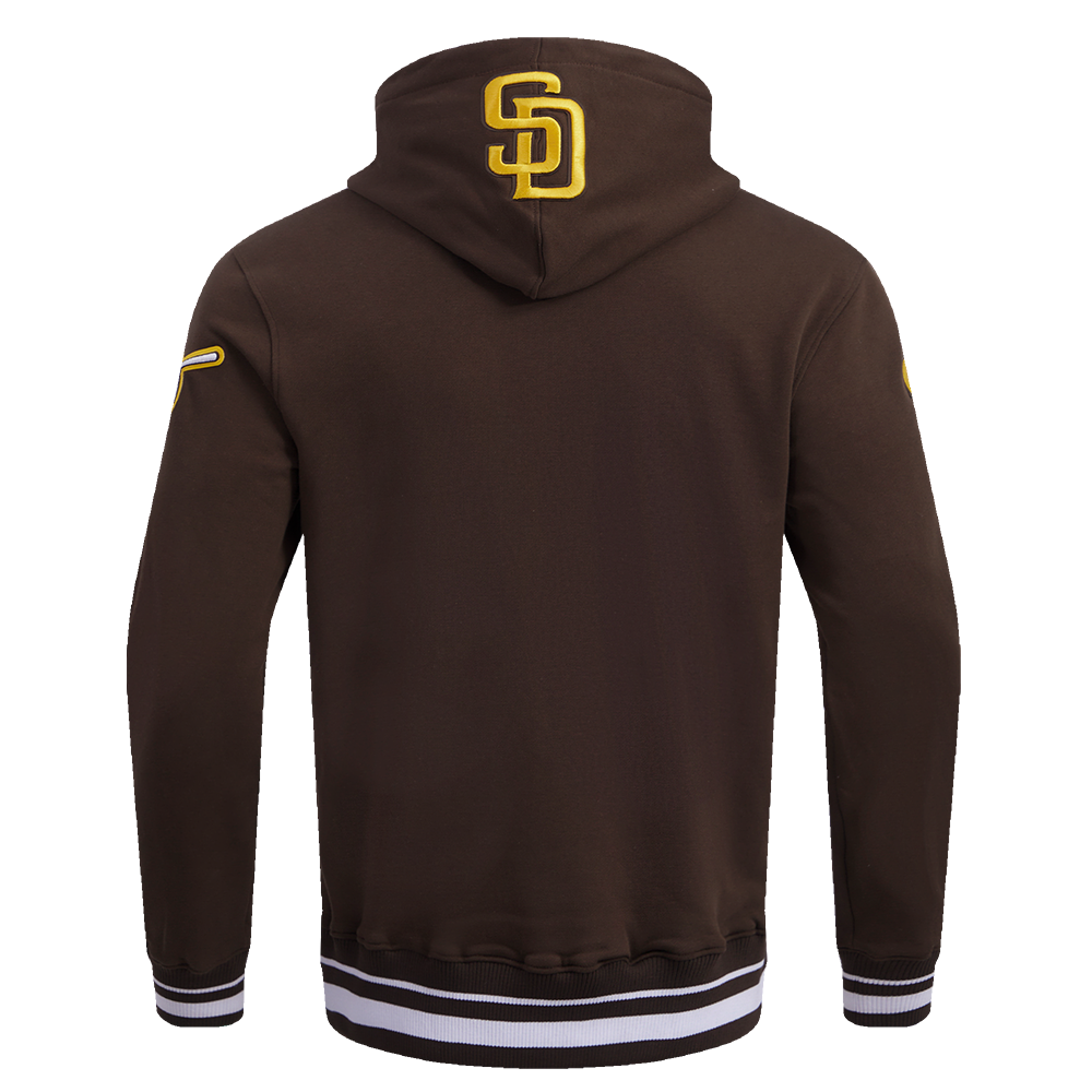 San Diego Padres Pro Standard Script Tail Rib Hoodie Brown product image 2