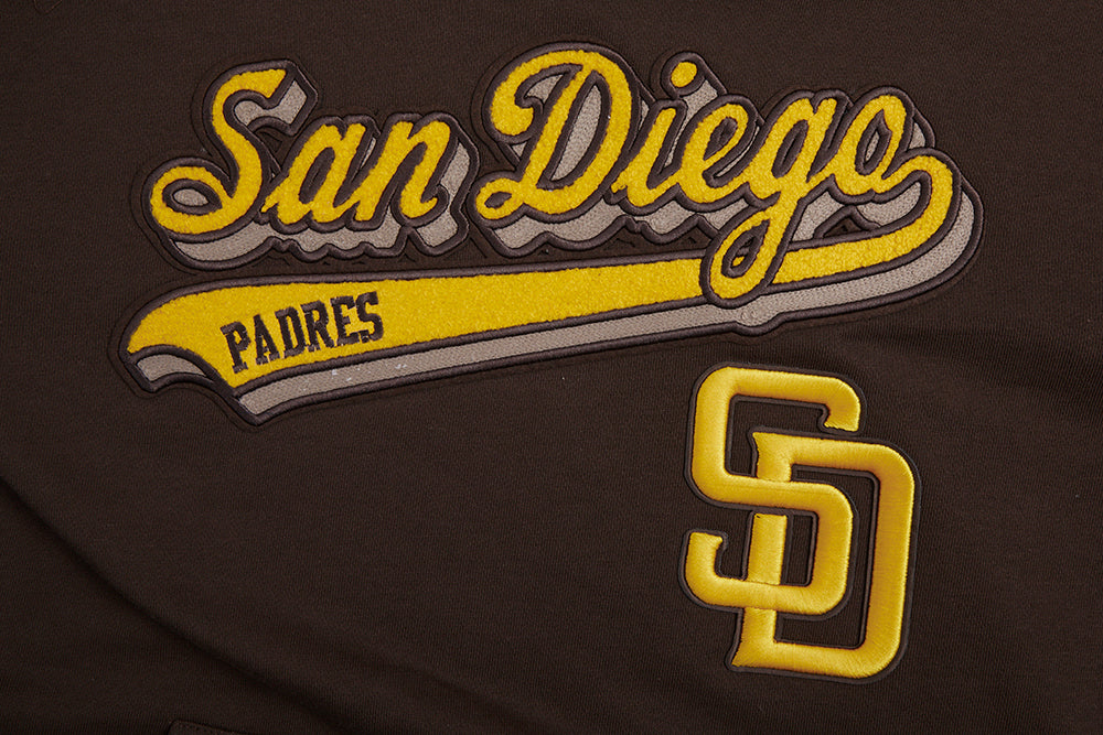 San Diego Padres Pro Standard Script Tail Rib Hoodie Brown product image 4