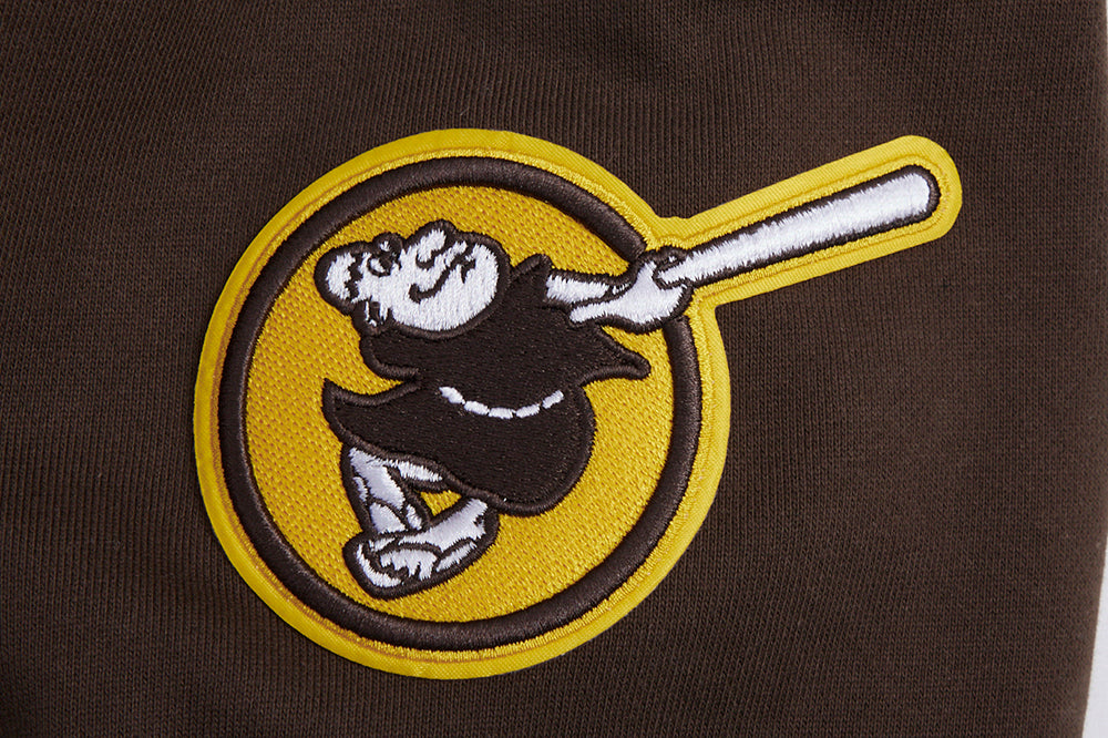 San Diego Padres Pro Standard Script Tail Rib Hoodie Brown product image 3