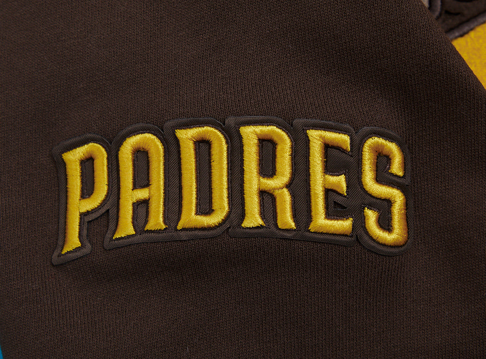 San Diego Padres Pro Standard Script Tail Rib Hoodie Brown product image 5