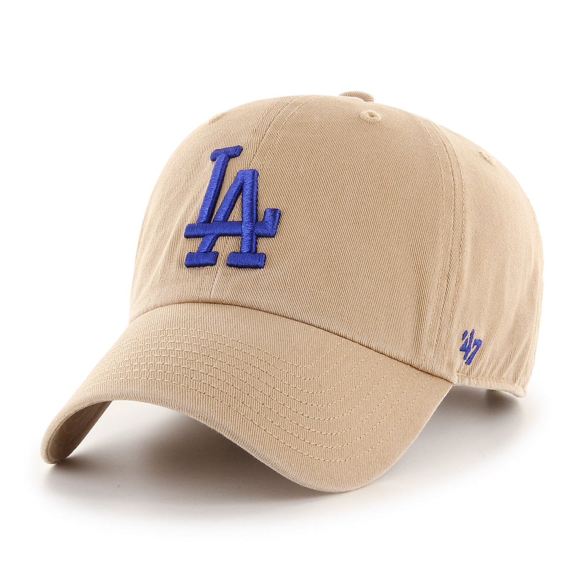 Los Angeles Dodgers 47 Brand Clean Up Adjustable Hat Khaki product image 1
