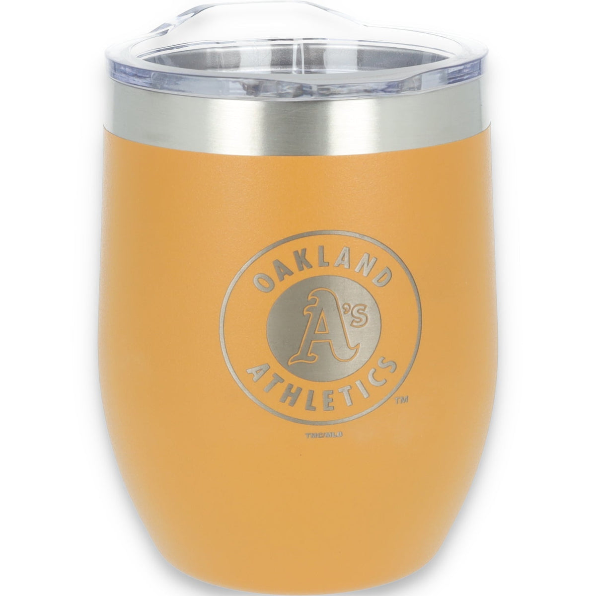 Oakland Athletics 16oz. Ultra Curved Stainless Steel Tumbler product image 1, provided for visual reference and product