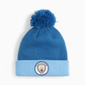 Puma Manchester City Fan Pom Beanie product image 1, provided for visual reference and product detail review