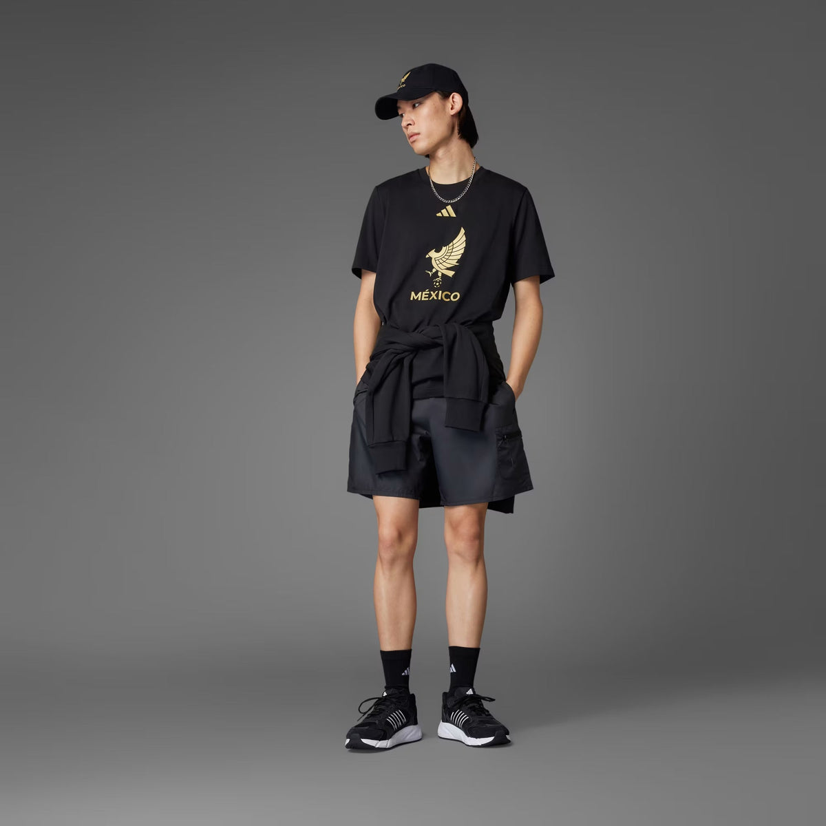 Adidas Mexico FMF DNA T-Shirt-Black product image 4, provided for visual reference and product detail review