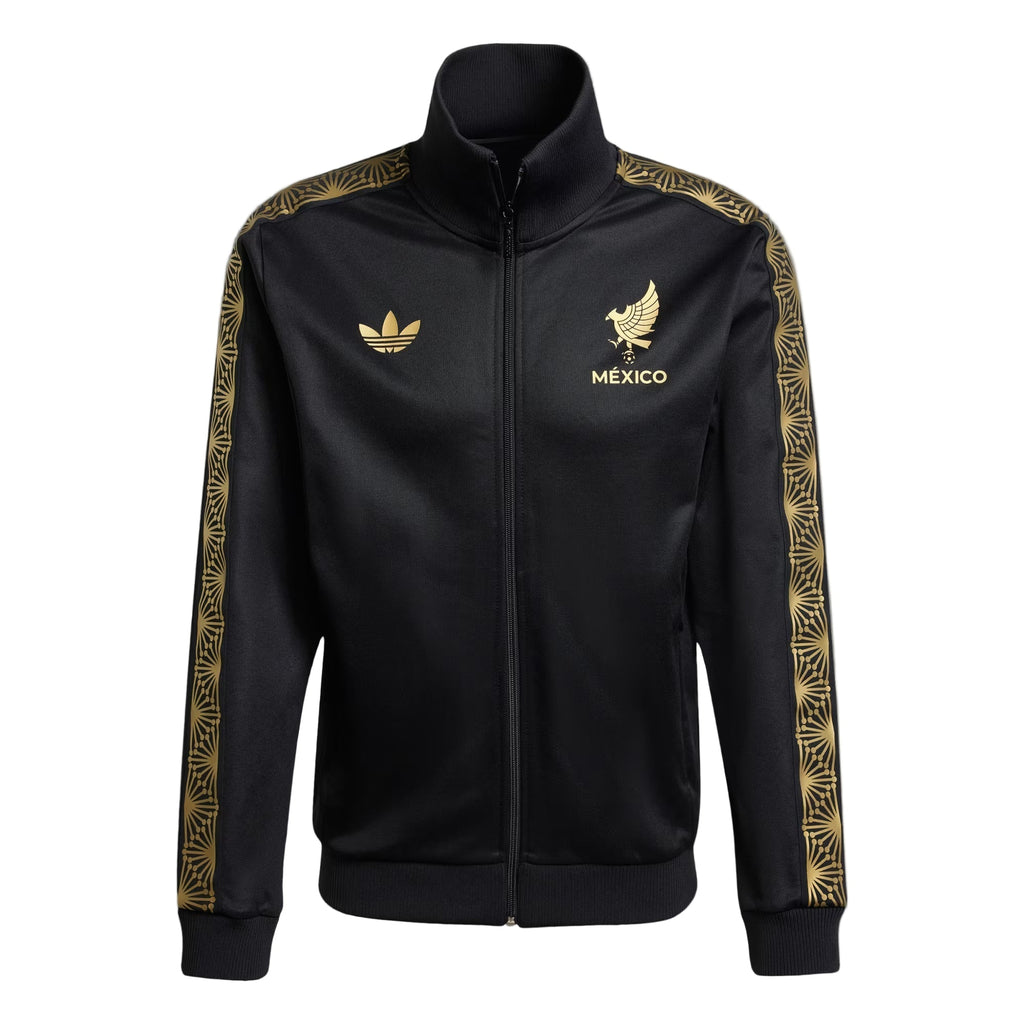 Adidas Mexico FMF Track Top Jacket-Black/Gold product image 1, provided for visual reference and product detail review