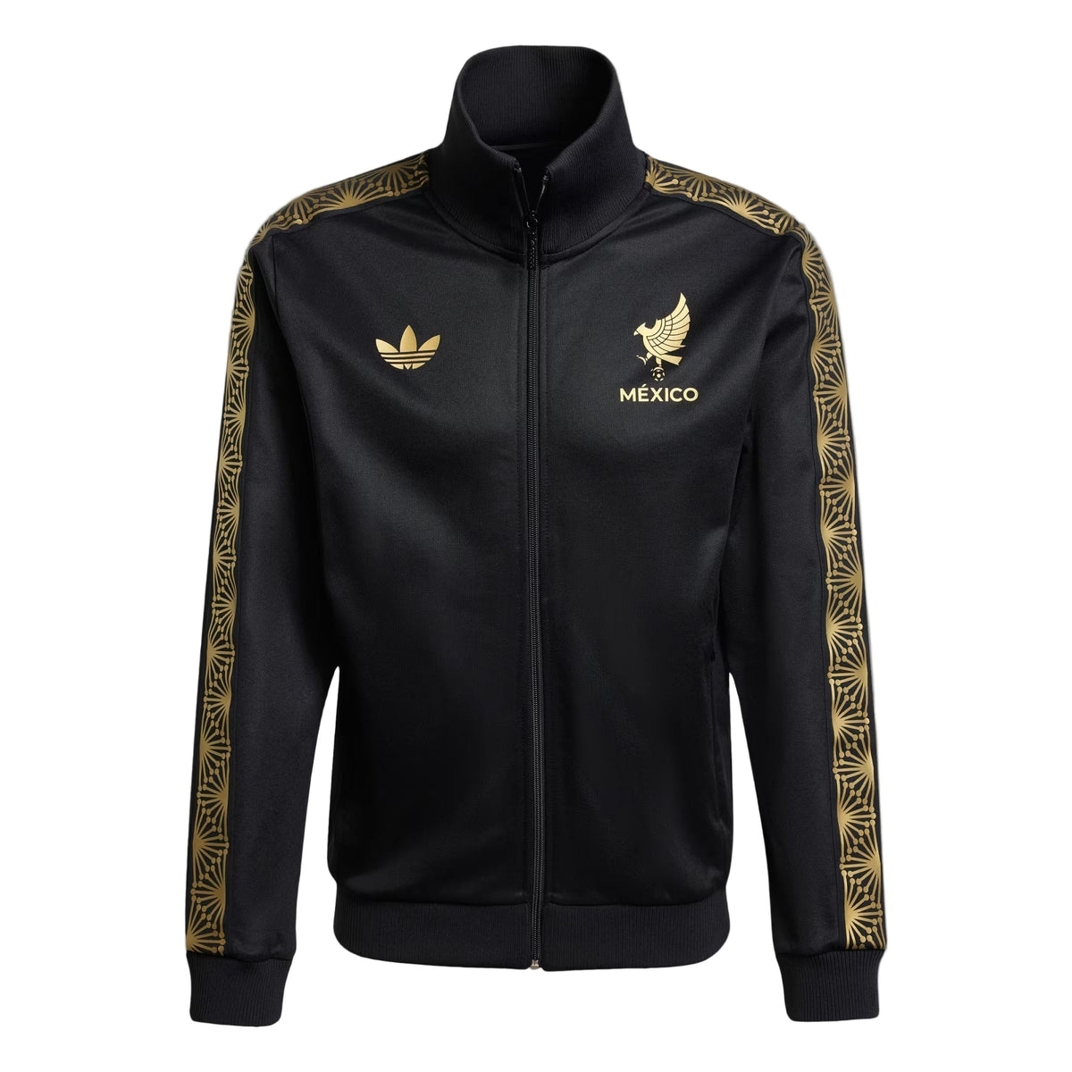 Adidas Mexico FMF Track Top Jacket-Black/Gold product image 1, provided for visual reference and product detail review