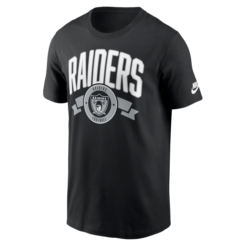 Nike Las Vegas Raiders Club Short Sleeve T-Shirt-Black product image 1, provided for visual reference and product detail
