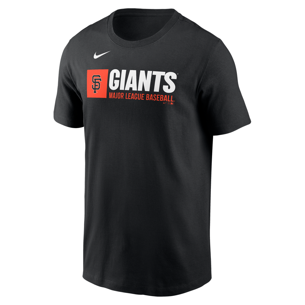 Nike San Francisco Giants Team Block T-Shirt-Black product image 1, provided for visual reference and product detail review