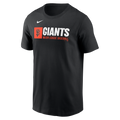 Nike San Francisco Giants Team Block T-Shirt-Black product image 1, provided for visual reference and product detail review