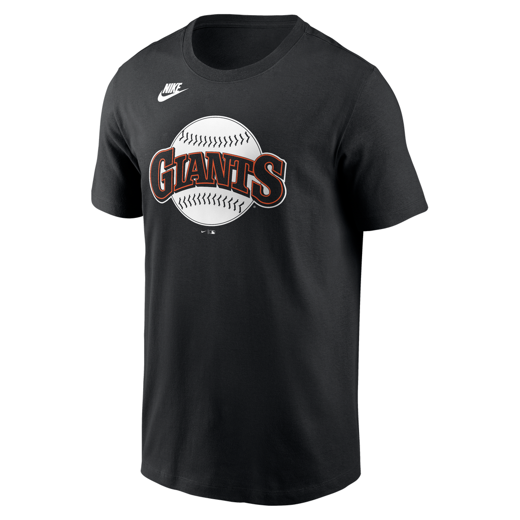 Nike San Francisco Giants Cooperstown Collection Team Logo T-Shirt- Black product image 1, provided for visual reference and