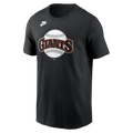 Nike San Francisco Giants Cooperstown Collection Team Logo T-Shirt- Black product image 1, provided for visual reference and
