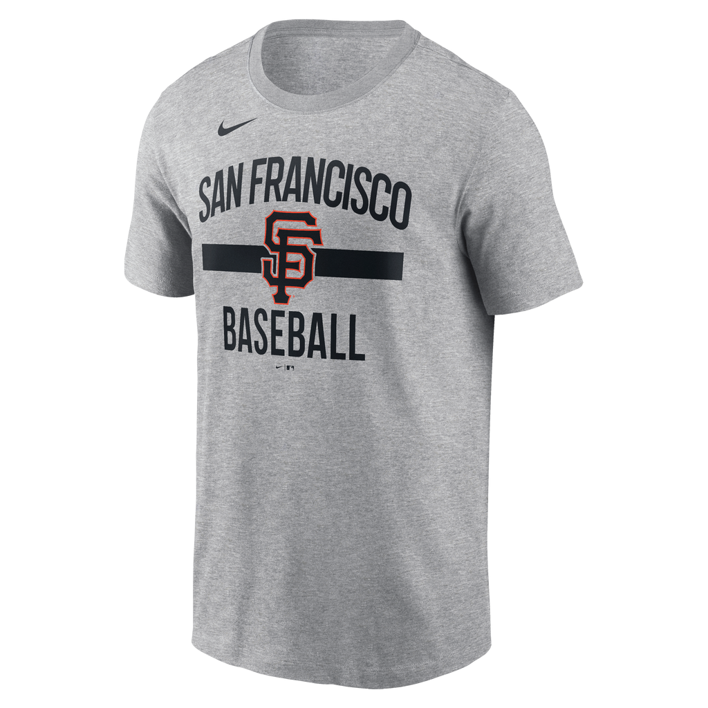 Nike San Francisco Giants Arched T-Shirt-Heather Gray product image 1, provided for visual reference and product detail