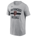 Nike San Francisco Giants Arched T-Shirt-Heather Gray product image 1, provided for visual reference and product detail