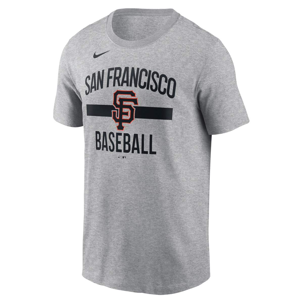 Nike San Francisco Giants Arched T-Shirt-Heather Gray product image 1, provided for visual reference and product detail