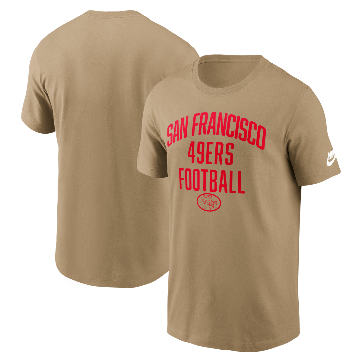 Nike San Francisco 49ers Club T-Shirt product image 3, provided for visual reference and product detail review