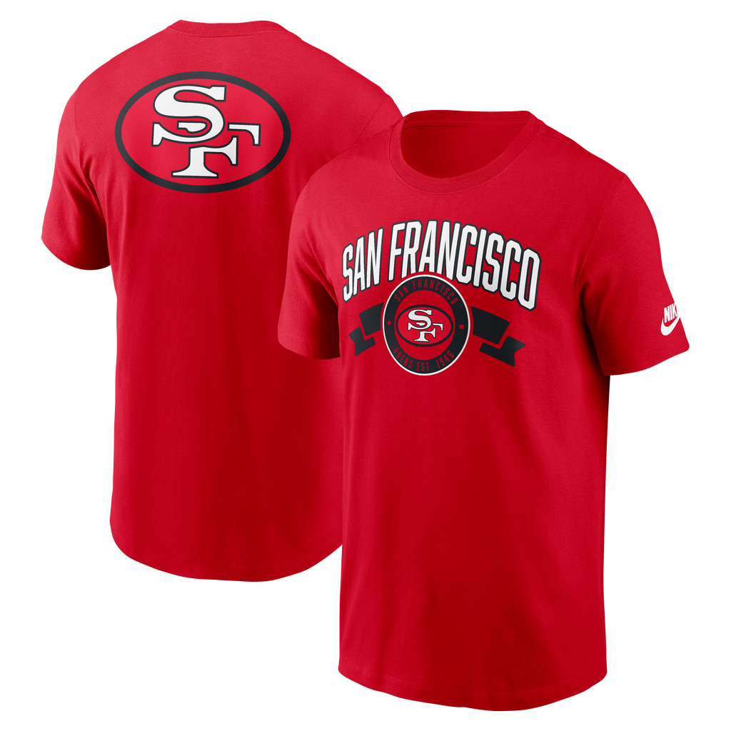 Nike San Francisco 49ers Club T-Shirt-Red product image 3, provided for visual reference and product detail review