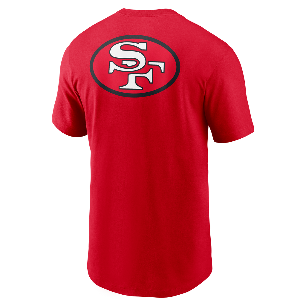Nike San Francisco 49ers Club T-Shirt-Red product image 2, provided for visual reference and product detail review