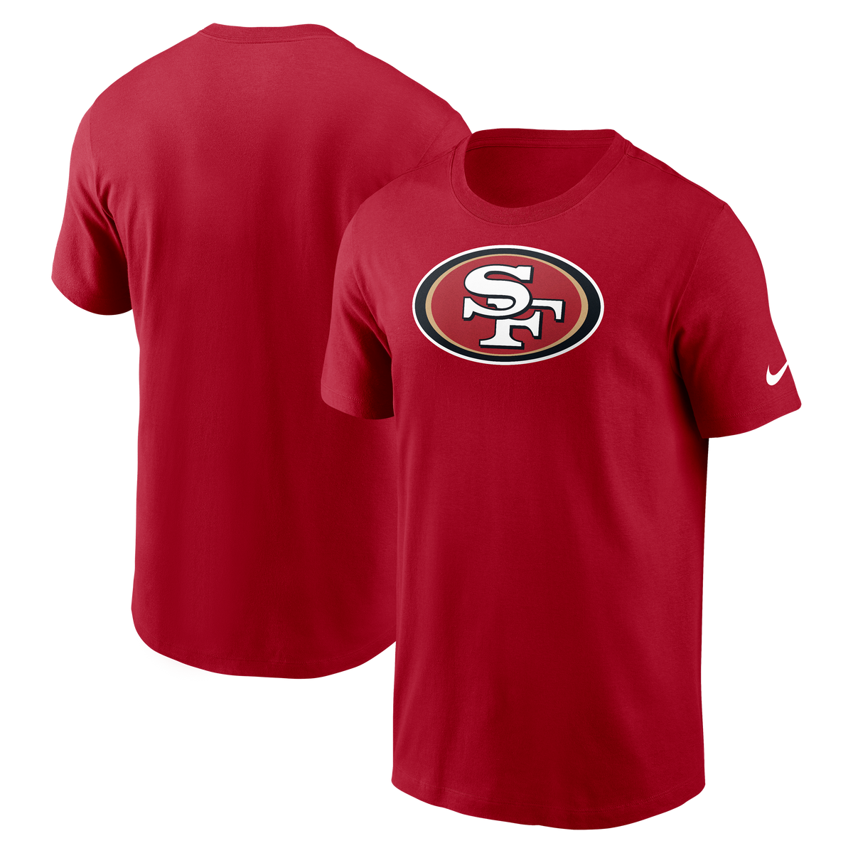 Nike Men San Francisco 49ers Logo T-Shirt-Red product image 3, provided for visual reference and product detail review