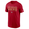 Nike Men San Francisco 49ers NFC T-Shirt-Red product image 1, provided for visual reference and product detail review