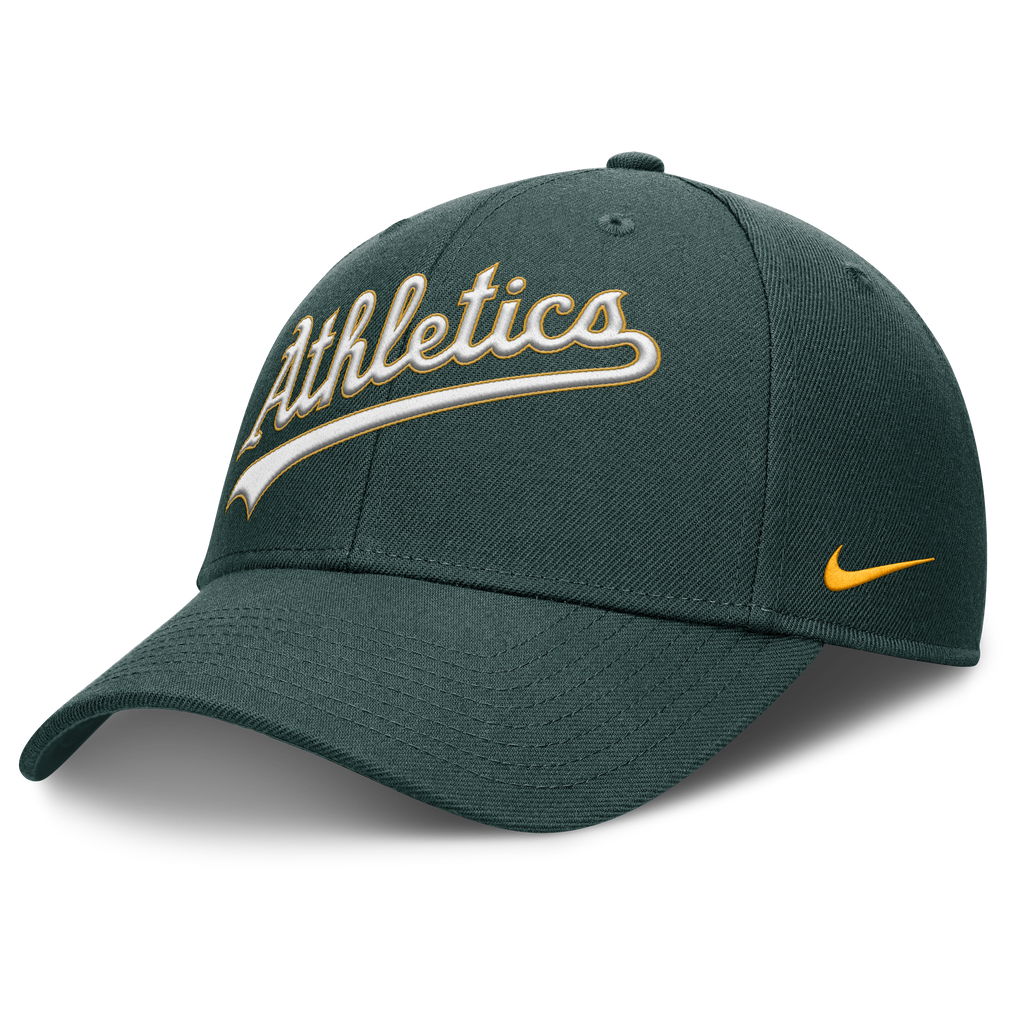 Nike Oakland Athletics RISE Snapback Hat product image 3, provided for visual reference and product detail review