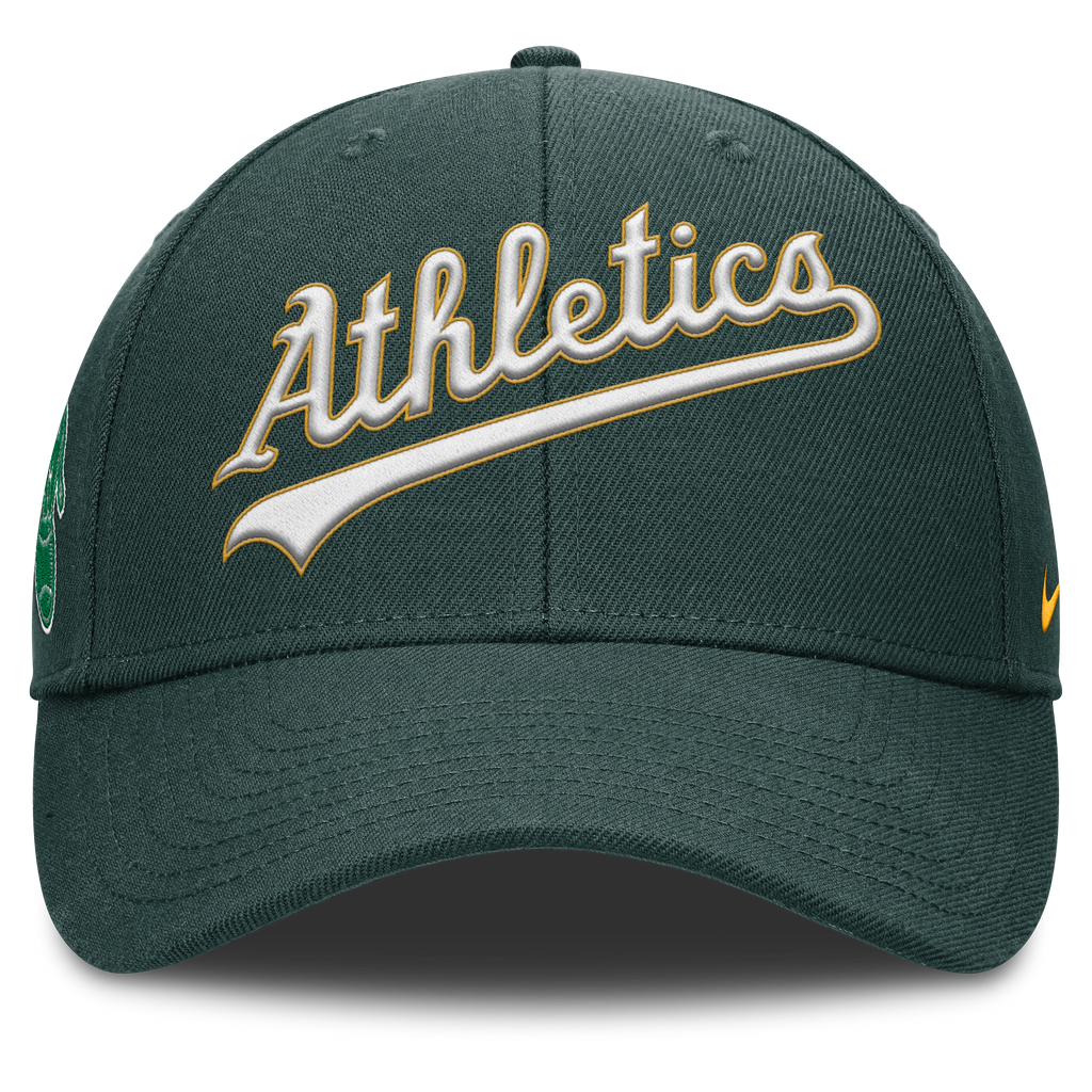 Nike Oakland Athletics RISE Snapback Hat product image 2, provided for visual reference and product detail review