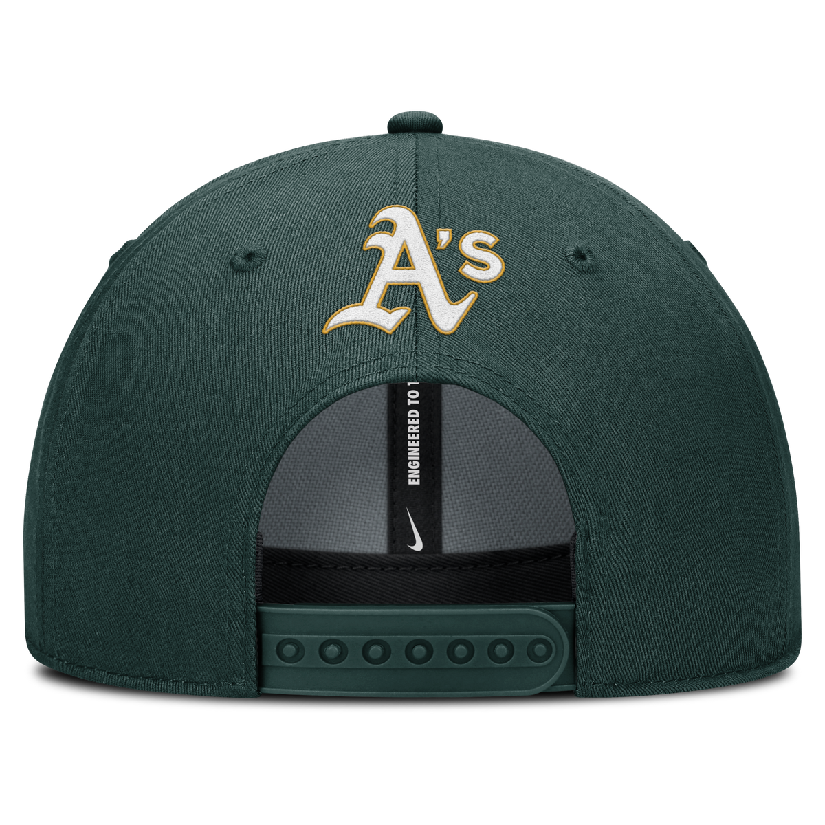 Nike Oakland Athletics RISE Snapback Hat product image 4, provided for visual reference and product detail review