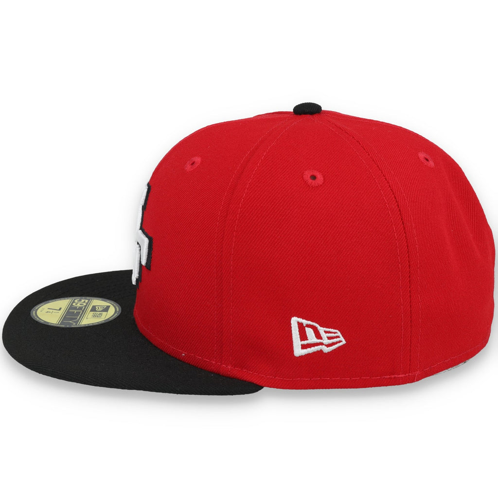 Exclusive San Francisco 49ers Official 59FIFTY Fitted, 40TH ANNIVERSARY SIDE PATCH 59FIFTY FITTED HAT-BLACK/SCARLET product