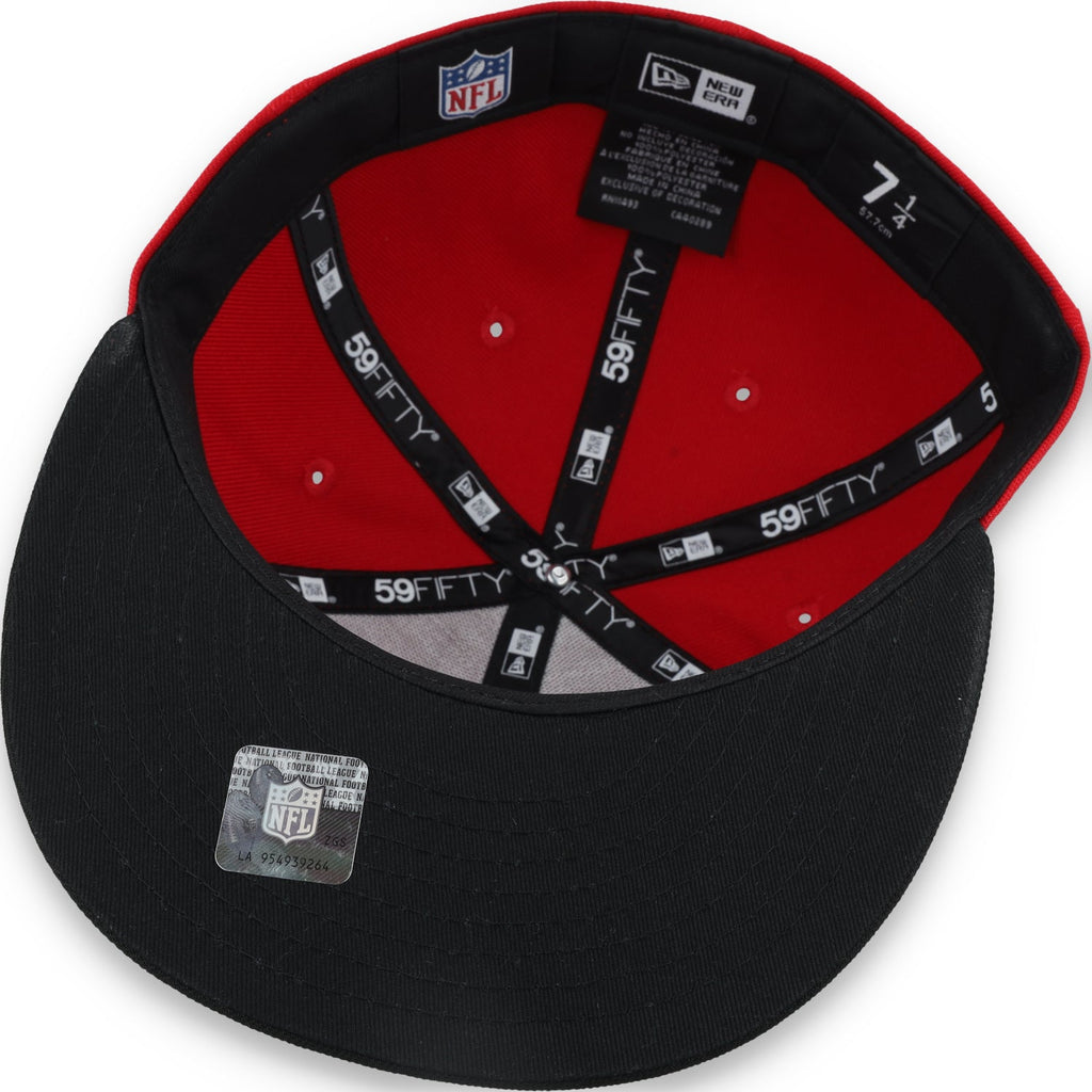 Exclusive San Francisco 49ers Official 59FIFTY Fitted, 40TH ANNIVERSARY SIDE PATCH 59FIFTY FITTED HAT-BLACK/SCARLET product