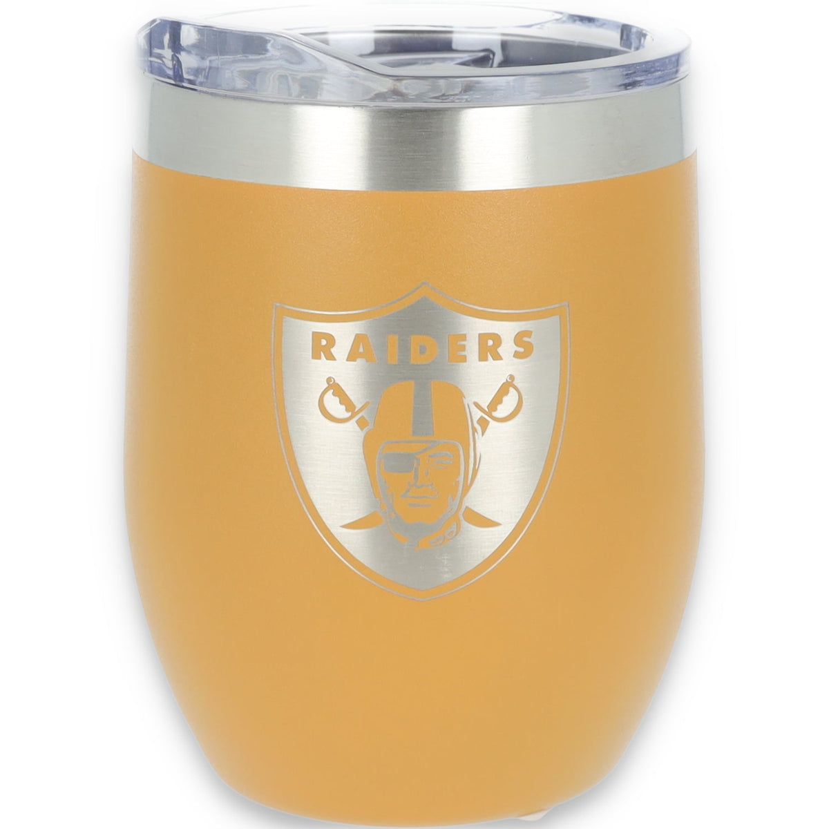 Las Vegas Raiders 16oz. Ultra Curved Stainless Steel Tumbler product image 1, provided for visual reference and product