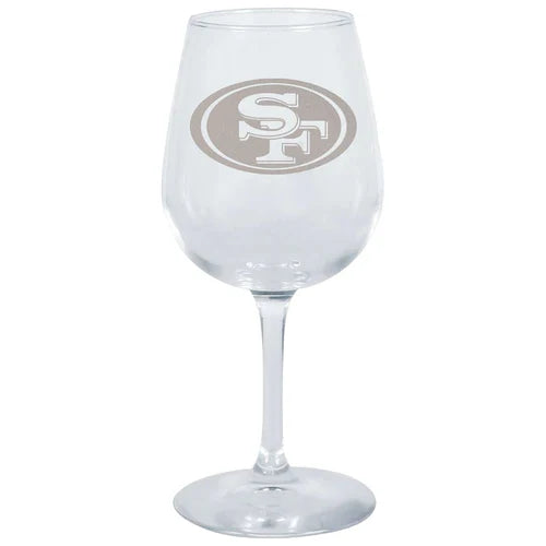 San Francisco 49ers 12.75oz Stemmed Wine Glass product image 2, provided for visual reference and product detail review
