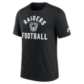 Nike Las Vegas Raiders Rewind Essential T-Shirt-Black product image 1, provided for visual reference and product detail