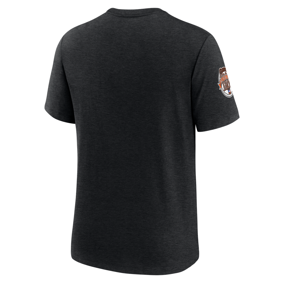 Nike San Francisco Giants Cooperstown Collection Eras Tri-Blend T-Shirt-Heather Black product image 2, provided for visual