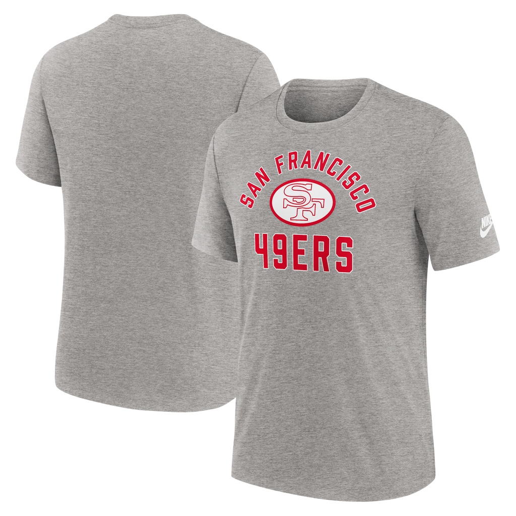 Nike San Francisco 49ers Rewind Essential T-Shirt-Grey product image 3, provided for visual reference and product detail