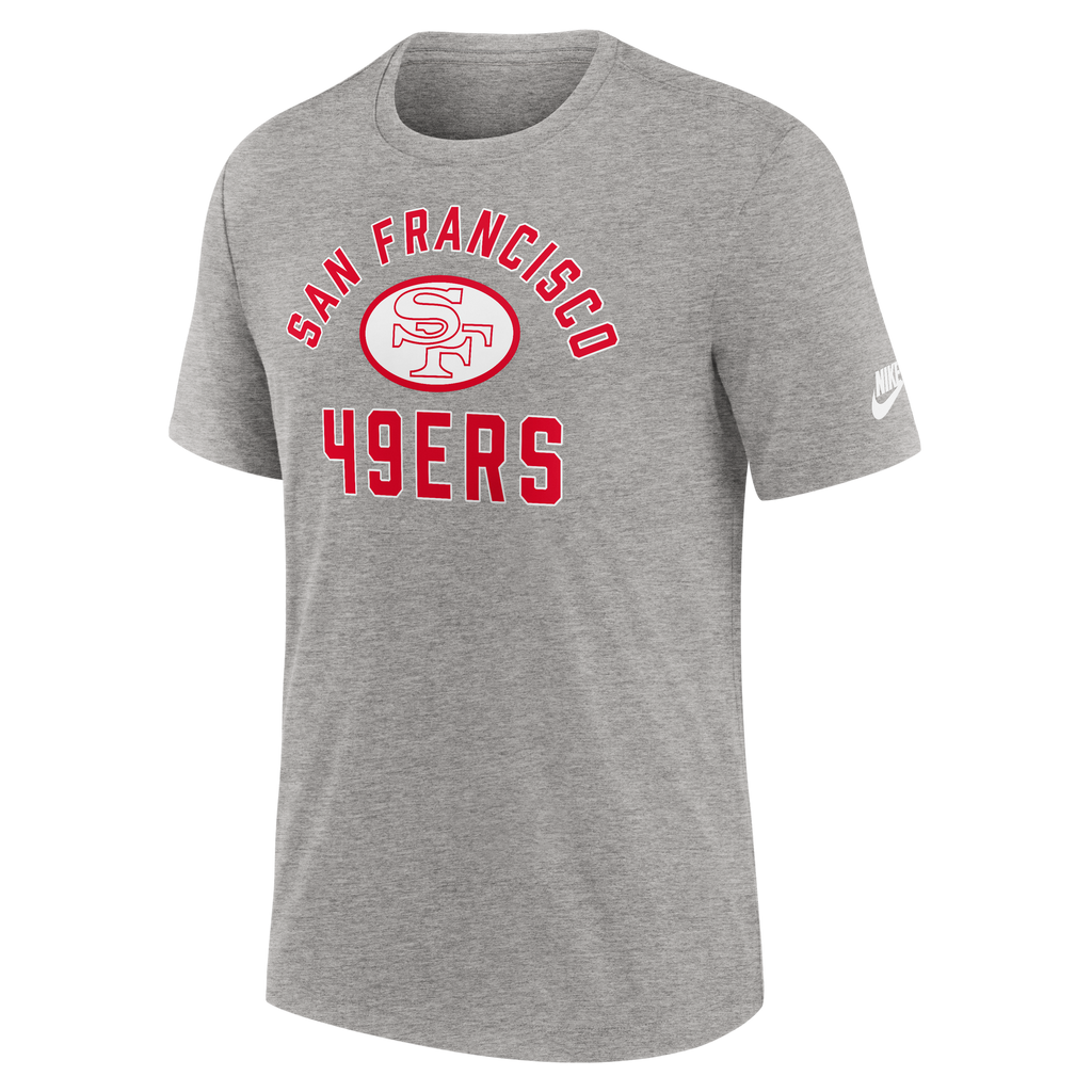 Nike San Francisco 49ers Rewind Essential T-Shirt-Grey product image 1, provided for visual reference and product detail