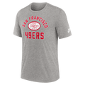 Nike San Francisco 49ers Rewind Essential T-Shirt-Grey product image 1, provided for visual reference and product detail