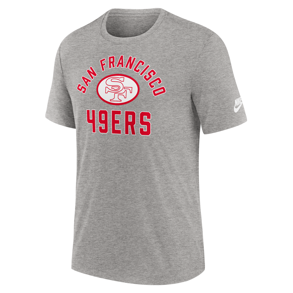 Nike San Francisco 49ers Rewind Essential T-Shirt-Grey product image 1, provided for visual reference and product detail