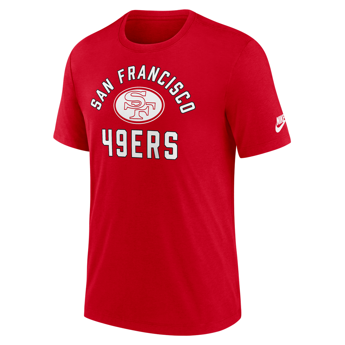 Nike San Francisco 49ers Rewind Essential T-Shirt-Red product image 1, provided for visual reference and product detail