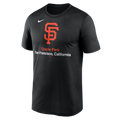 Nike San Francisco Giants Black Stadium Legend Performance T-Shirt product image 1, provided for visual reference and