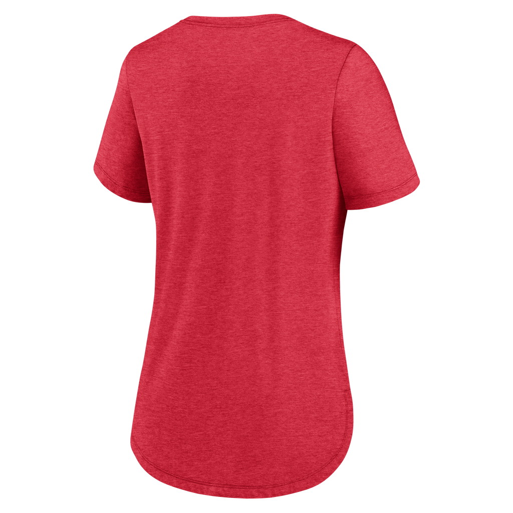 Nike Women San Francisco 49ers Tri-Blend Fashion T-Shirt -Red product image 2, provided for visual reference and product