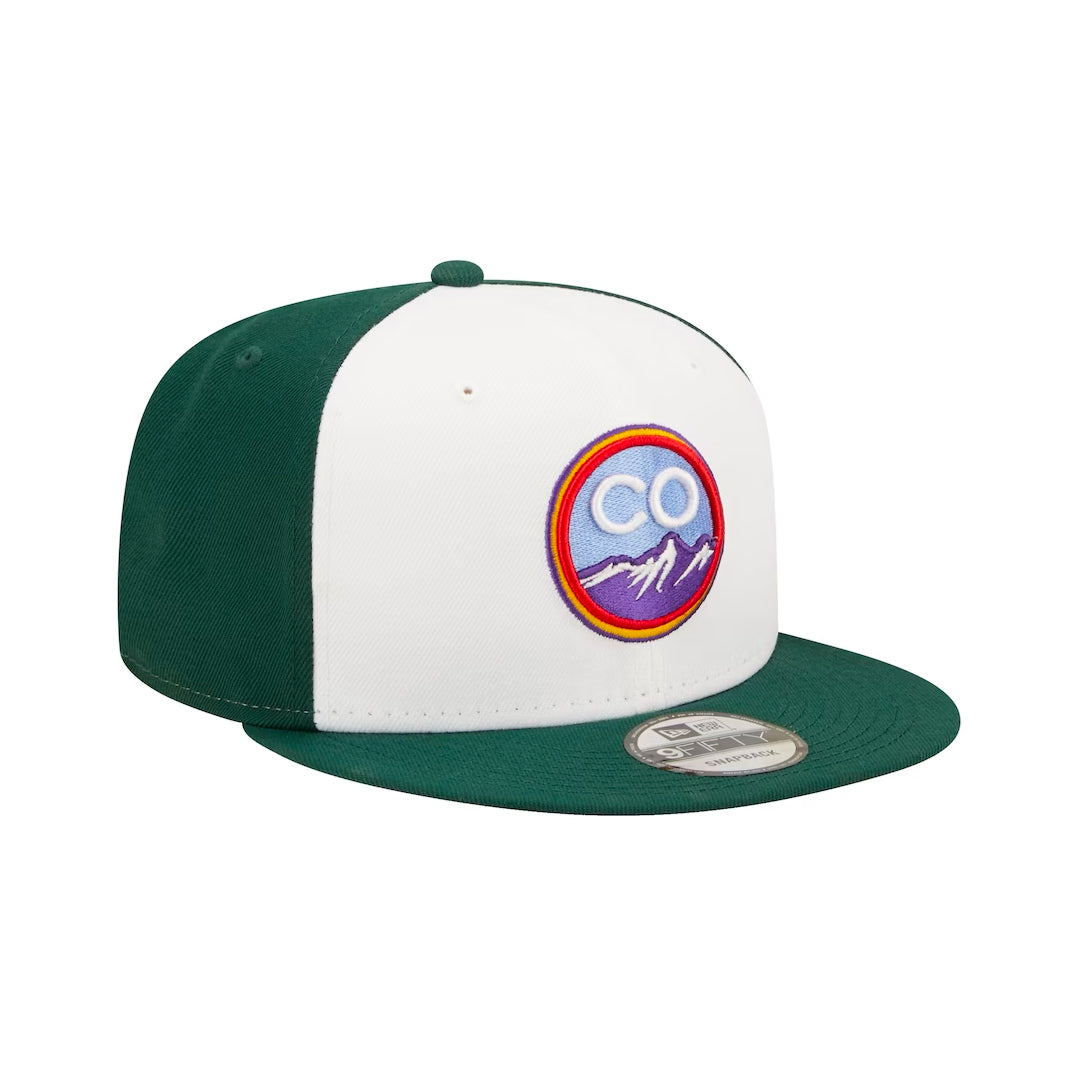 New Era Colorado Rockies City Connect 9FIFTY Snapback Adjustable Hat-Green product image 1, provided for visual reference